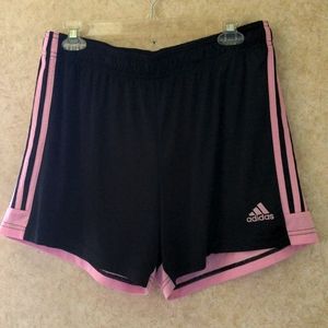 Adidas Light pink and black athletic shorts XL